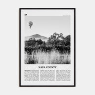 Napa County Travel B&W Poster