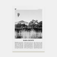 Napa County Travel B&W Poster