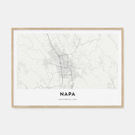 Napa Map Landscape Poster