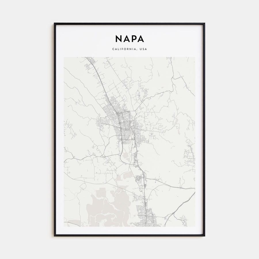 Napa Map Portrait Poster
