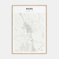 Napa Map Portrait Poster