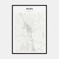 Napa Map Portrait Poster