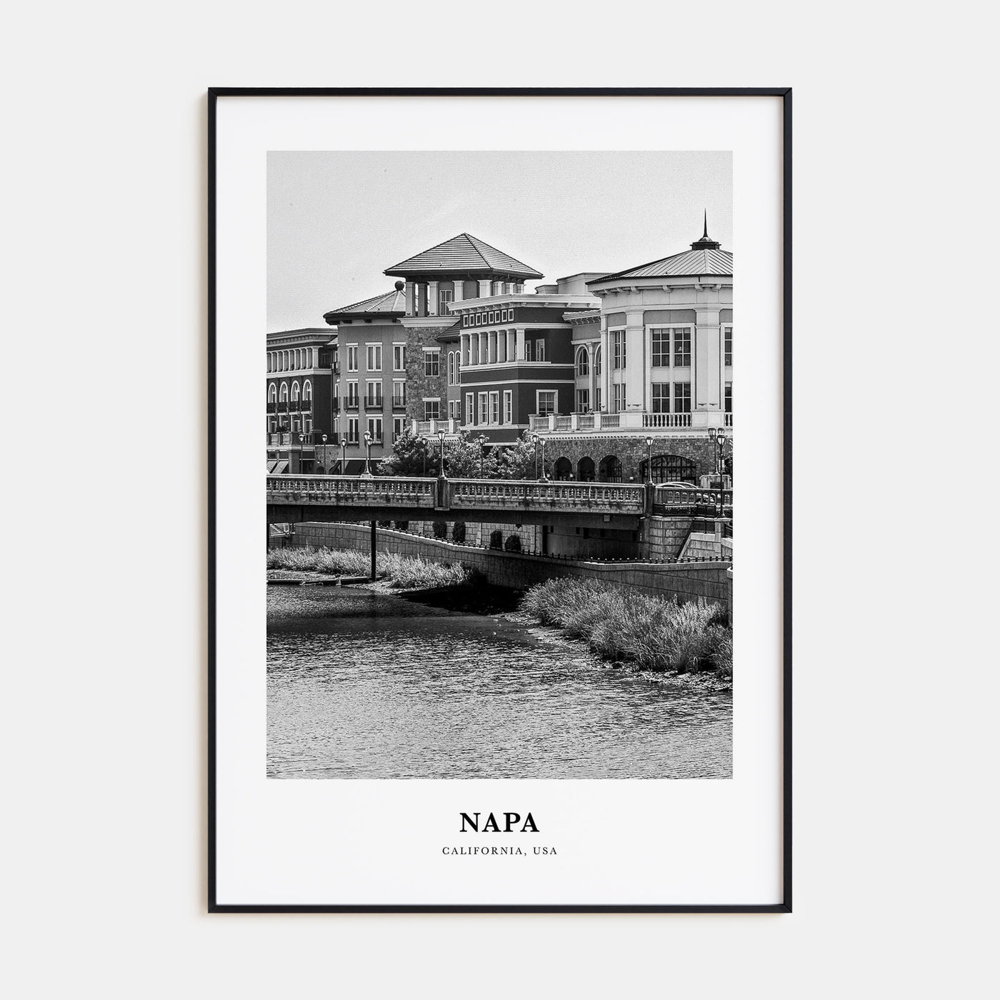 Napa Portrait B&W Poster
