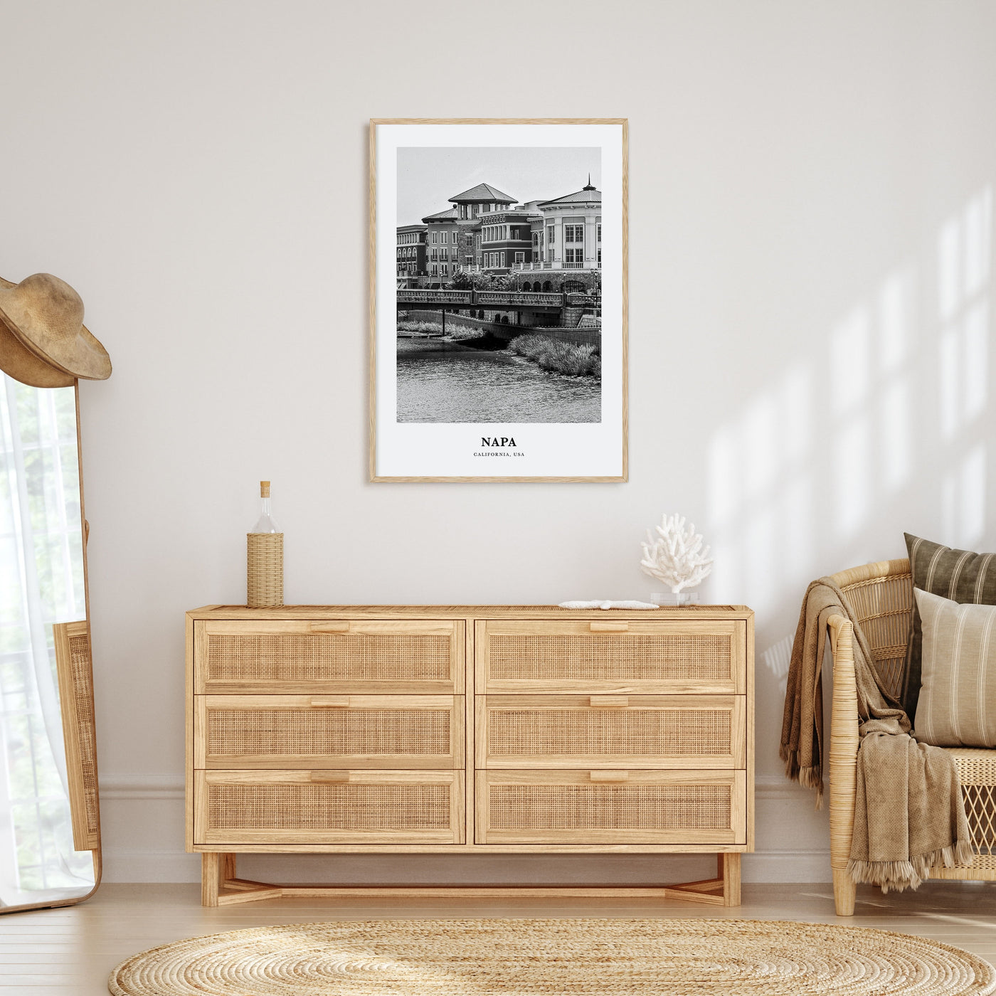 Napa Portrait B&W Poster