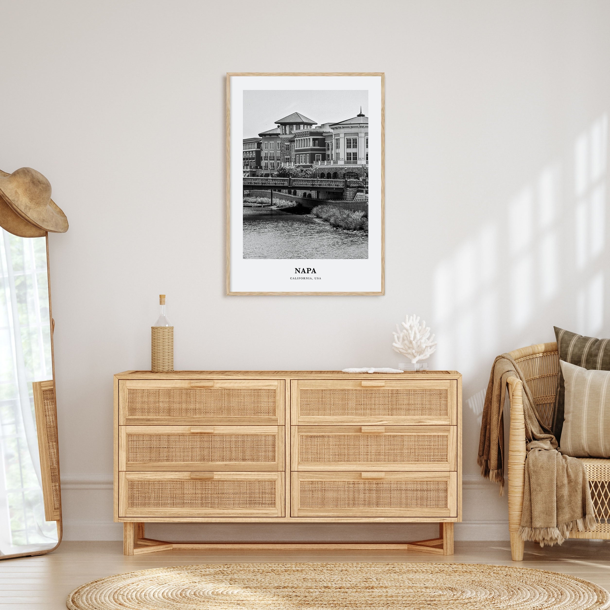 Napa Portrait B&W Poster