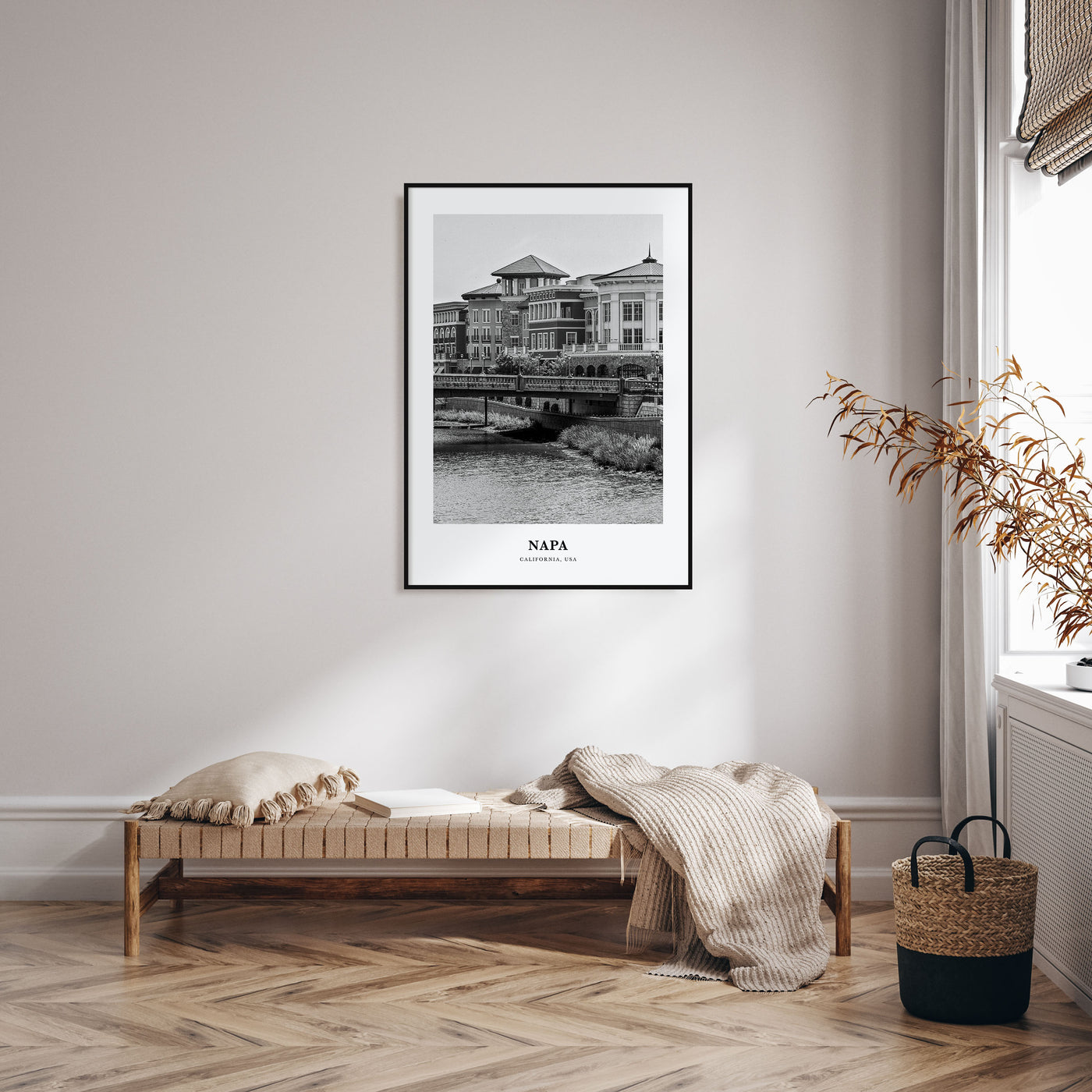 Napa Portrait B&W Poster