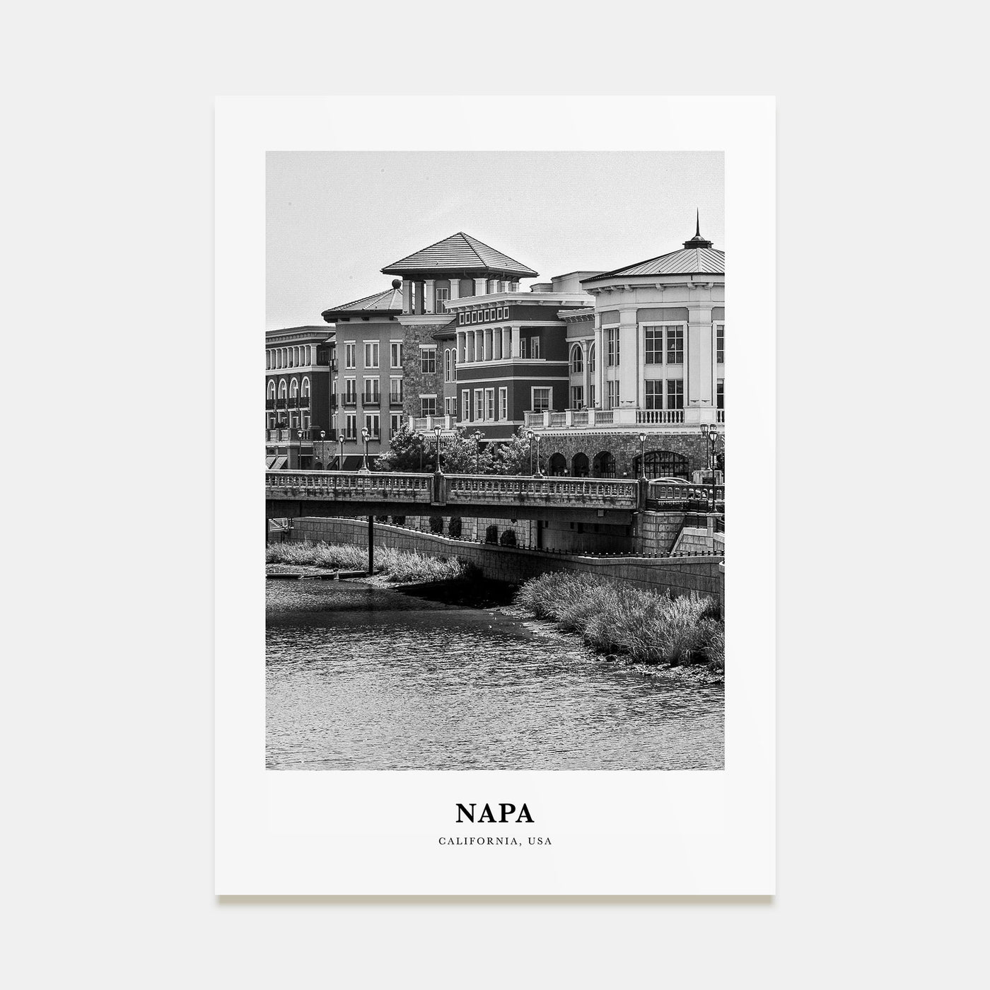 Napa Portrait B&W Poster