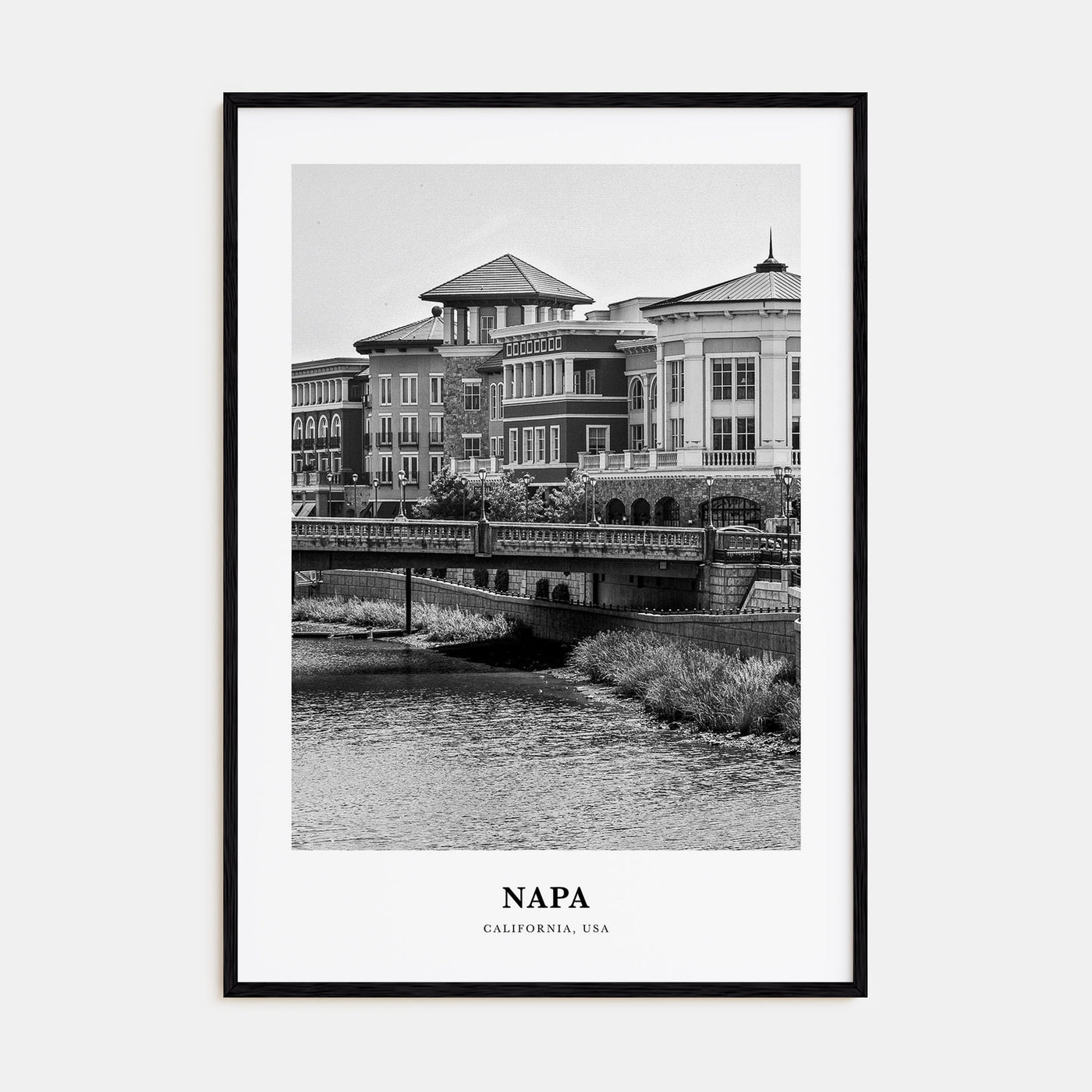 Napa Portrait B&W Poster