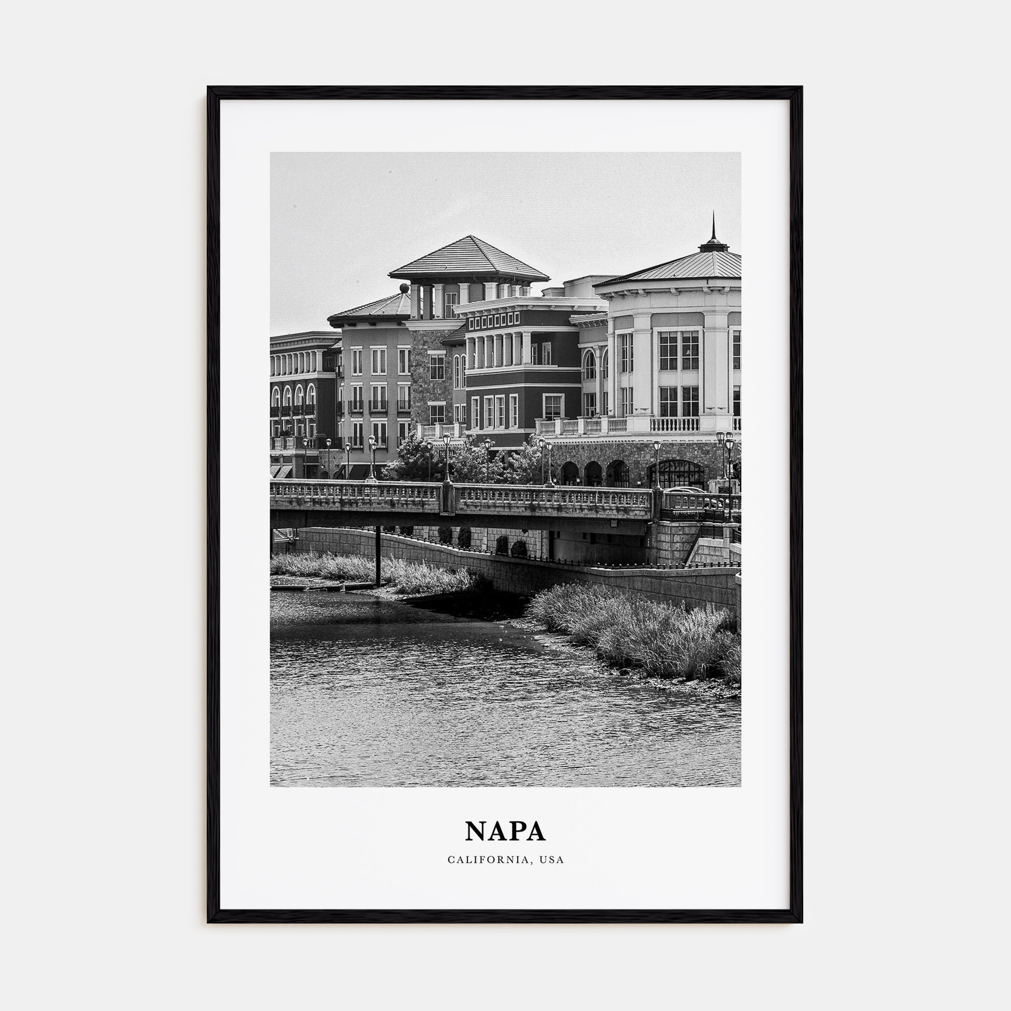 Napa Portrait B&W Poster