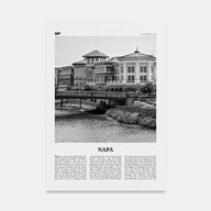 Napa Travel B&W Poster
