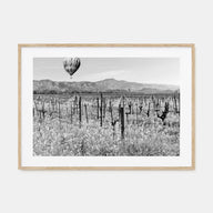 Napa Valley Landscape B&W Poster