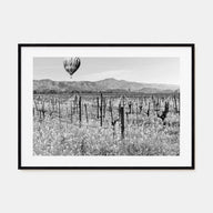 Napa Valley Landscape B&W Poster