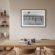 Napa Valley Landscape B&W Poster