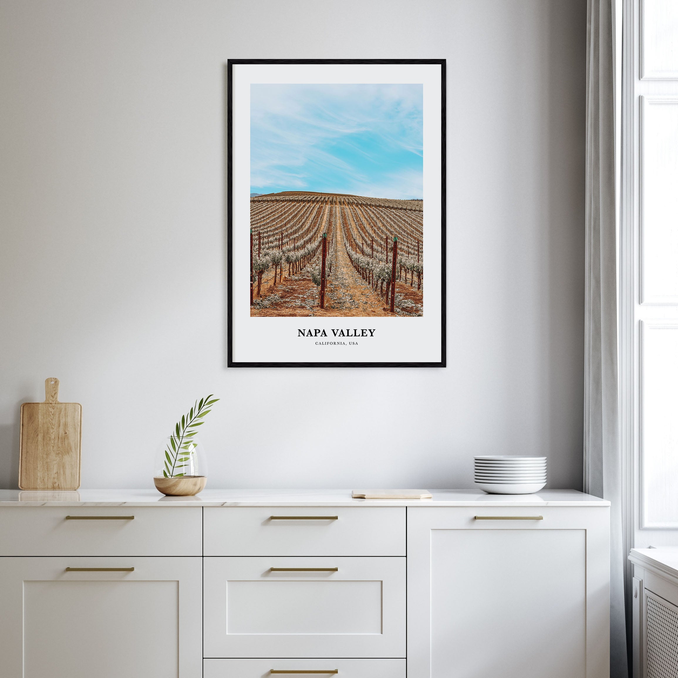 Napa Valley Portrait Color Poster