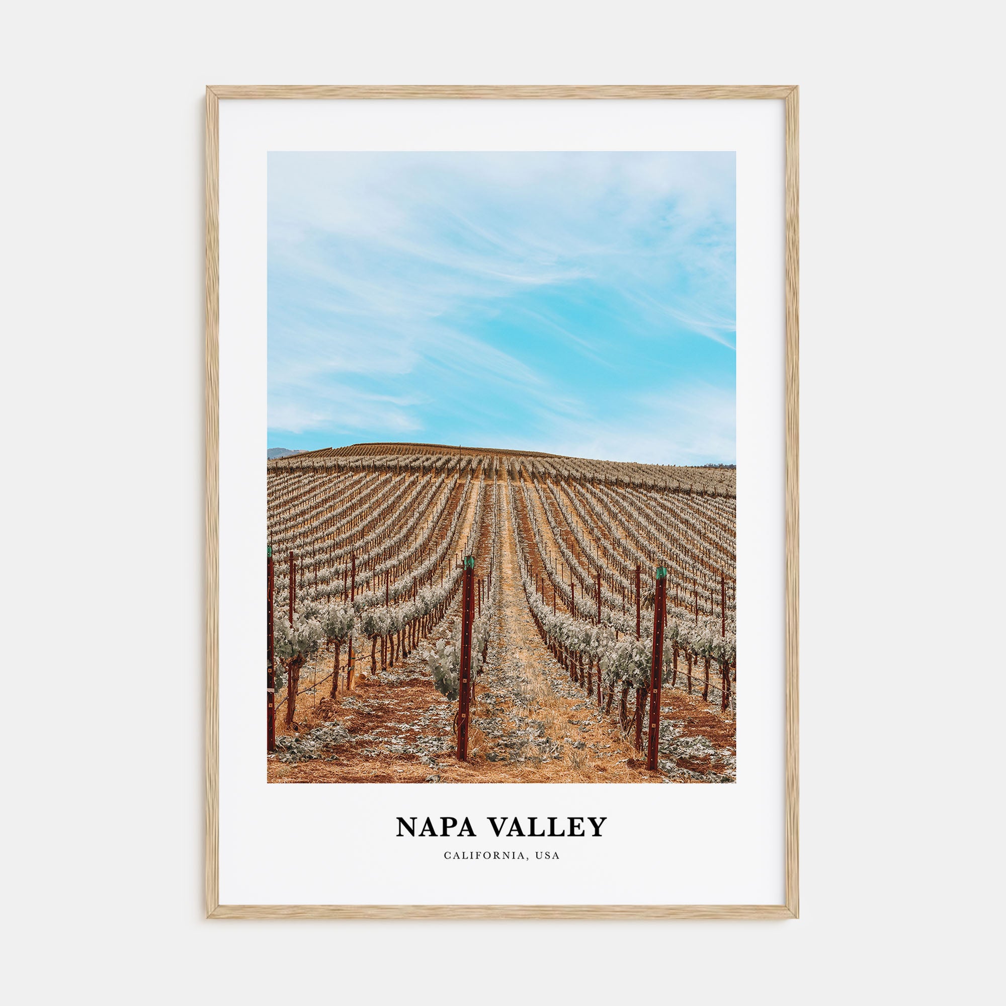 Napa Valley Portrait Color Poster