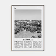 Naperville Travel B&W Poster