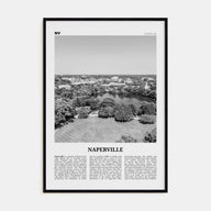 Naperville Travel B&W Poster