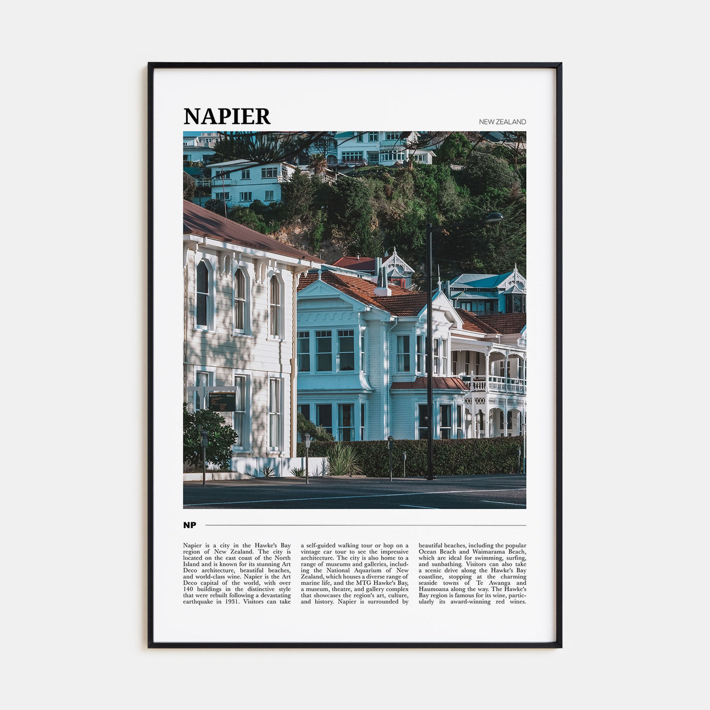 Napier Travel Color Poster