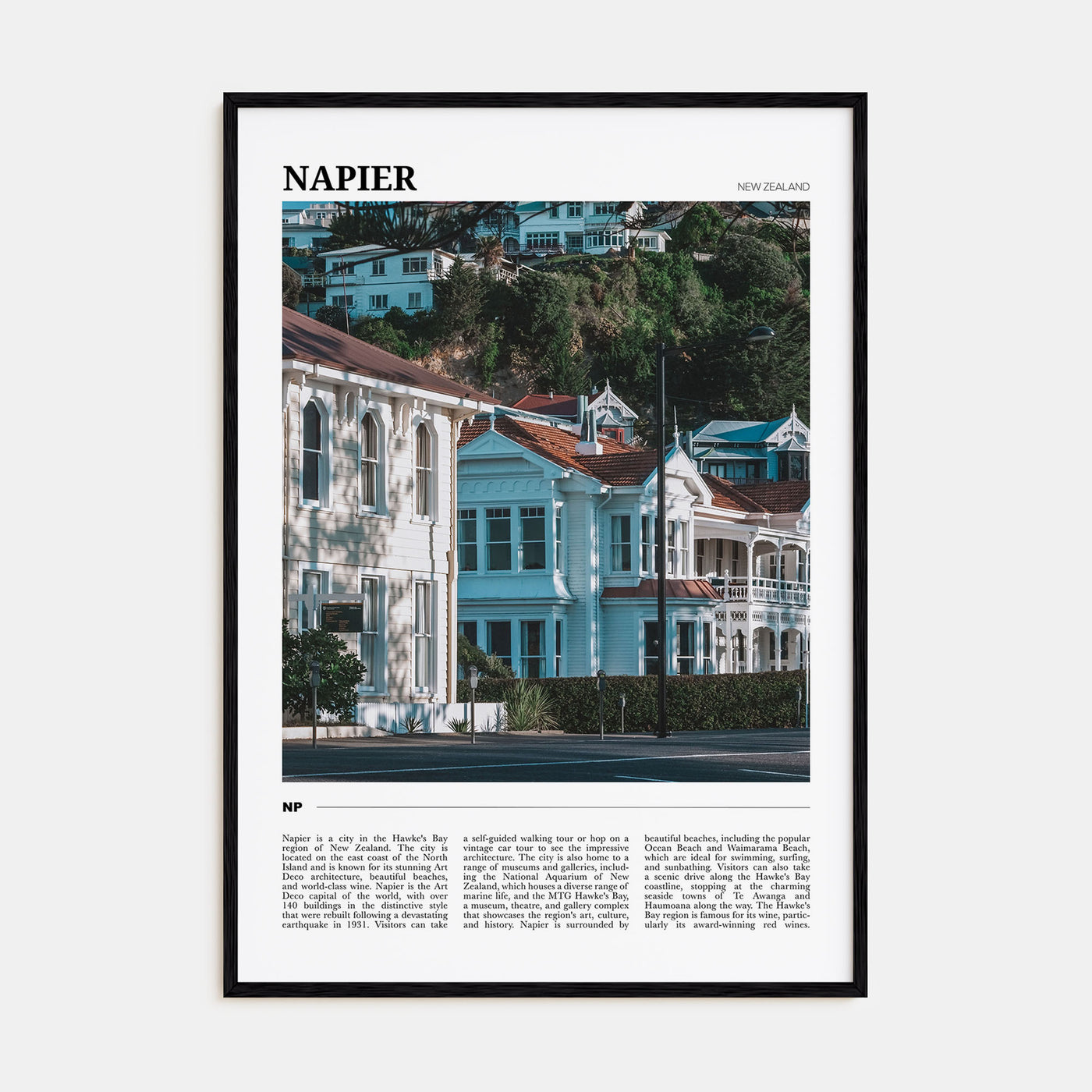 Napier Travel Color Poster