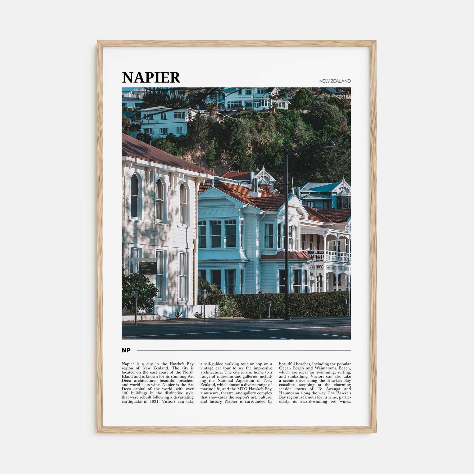 Napier Travel Color Poster