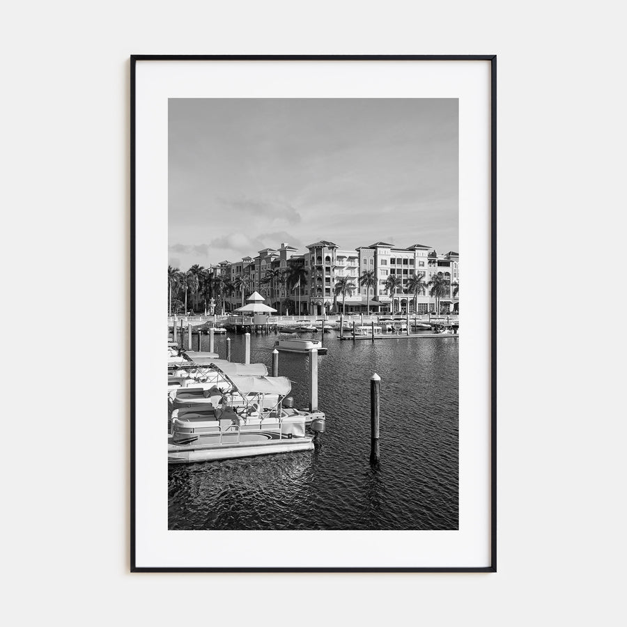 Naples, Florida Photo B&W Poster