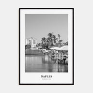 Naples, Florida Portrait B&W Poster