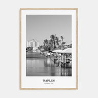 Naples, Florida Portrait B&W Poster