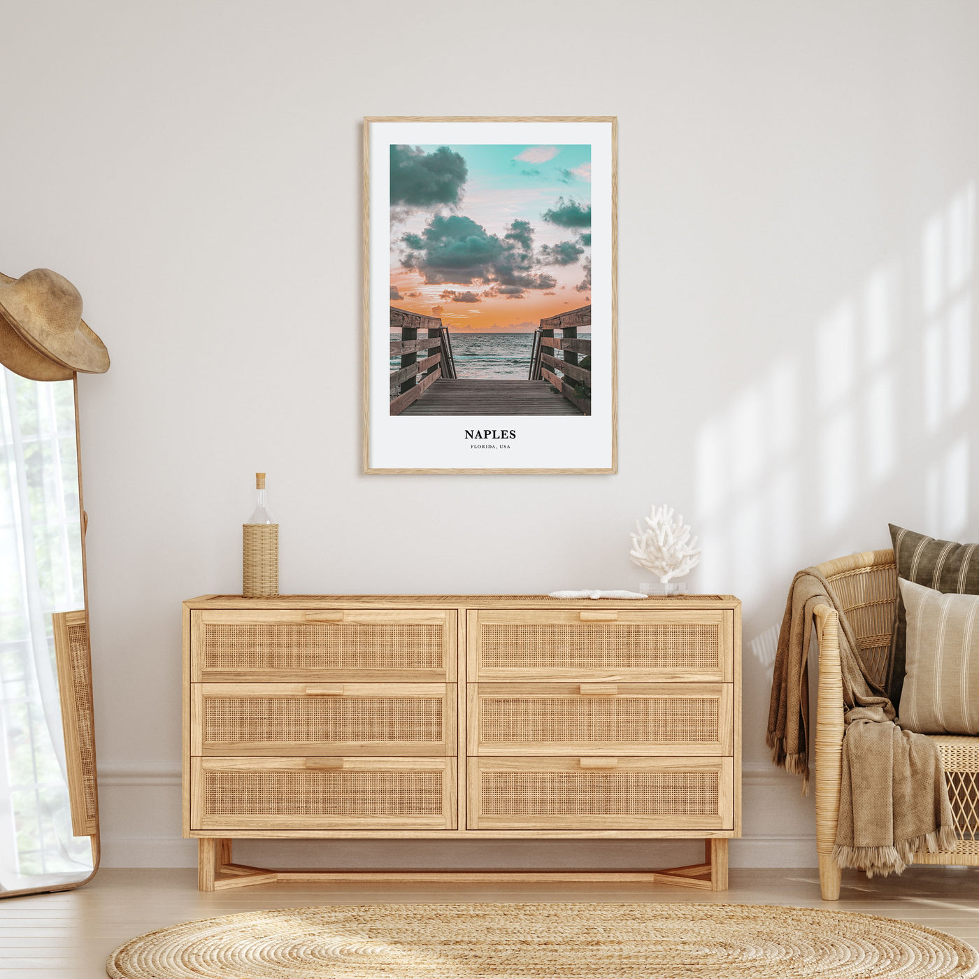 Naples, Florida Portrait Color No 1 Poster