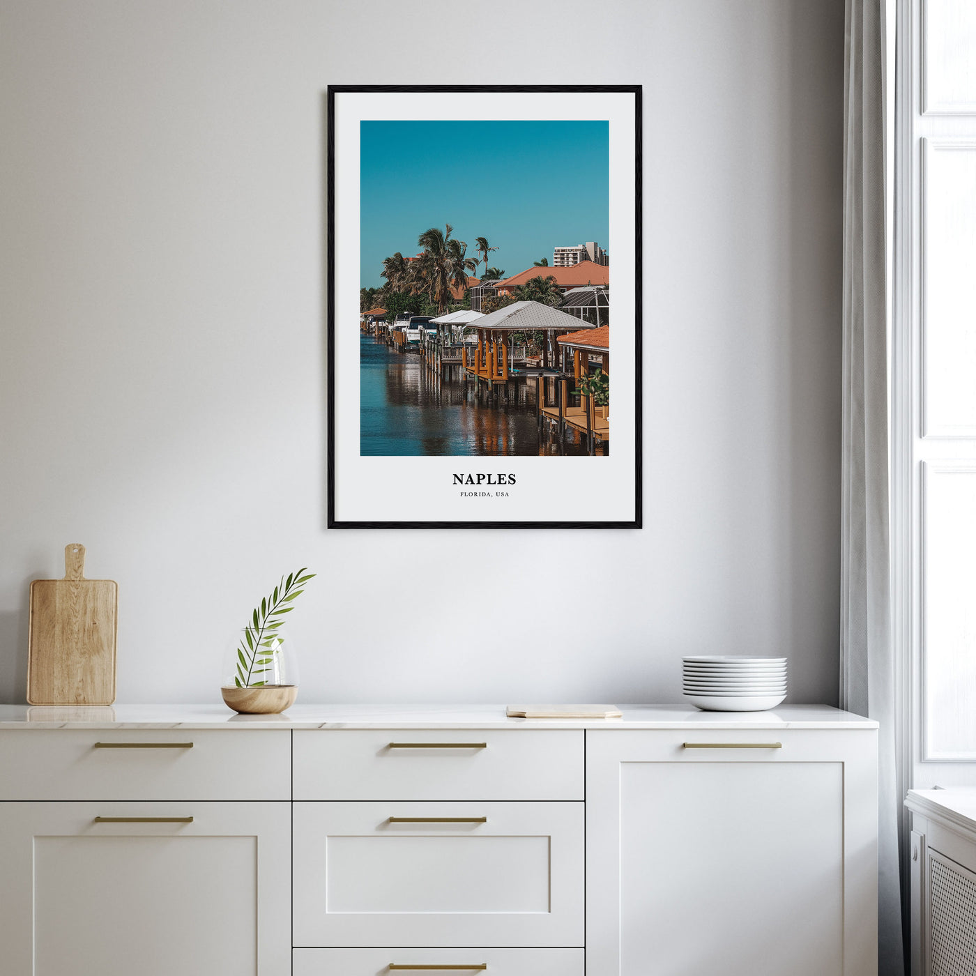 Naples, Florida Portrait Color No 2 Poster