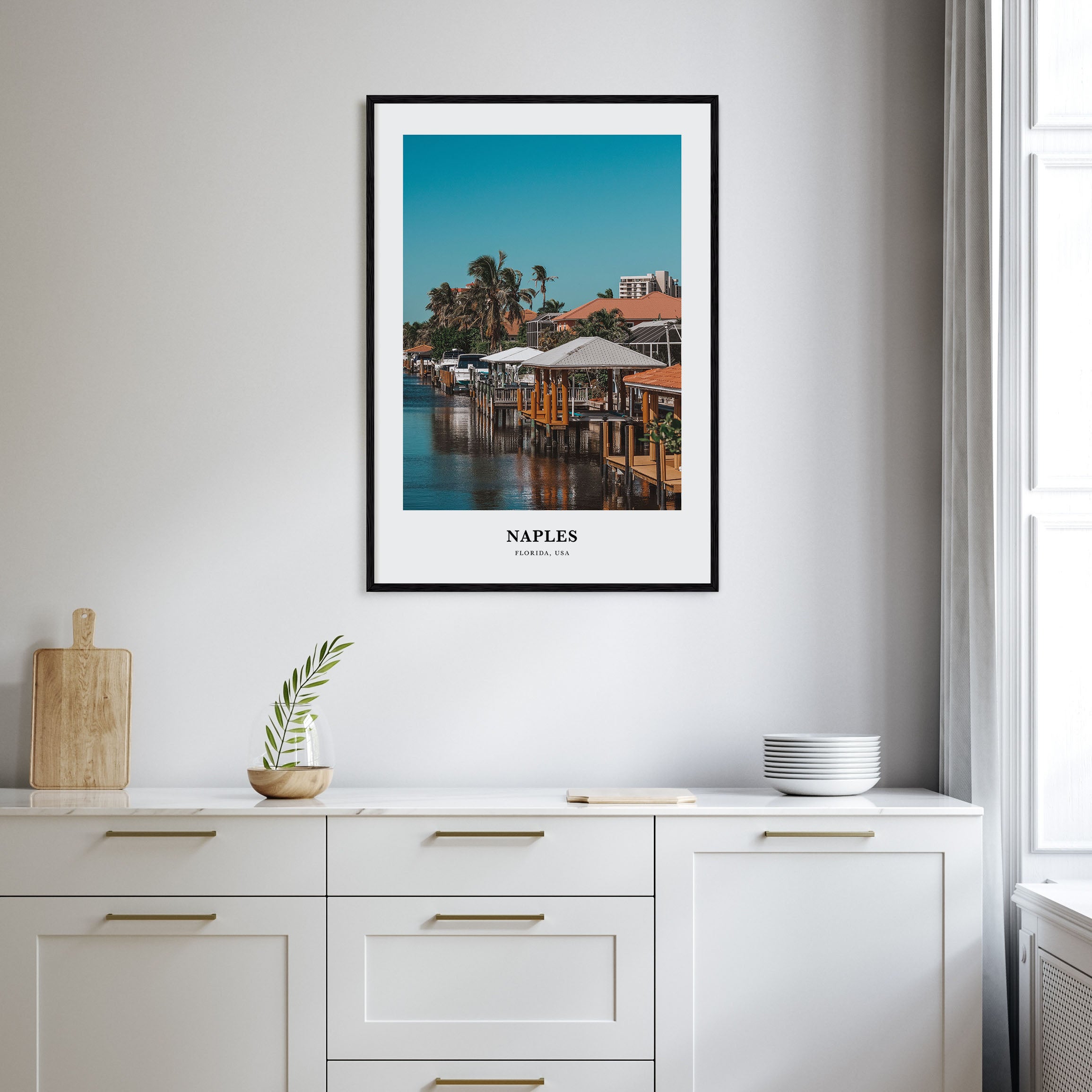 Naples, Florida Portrait Color No 2 Poster