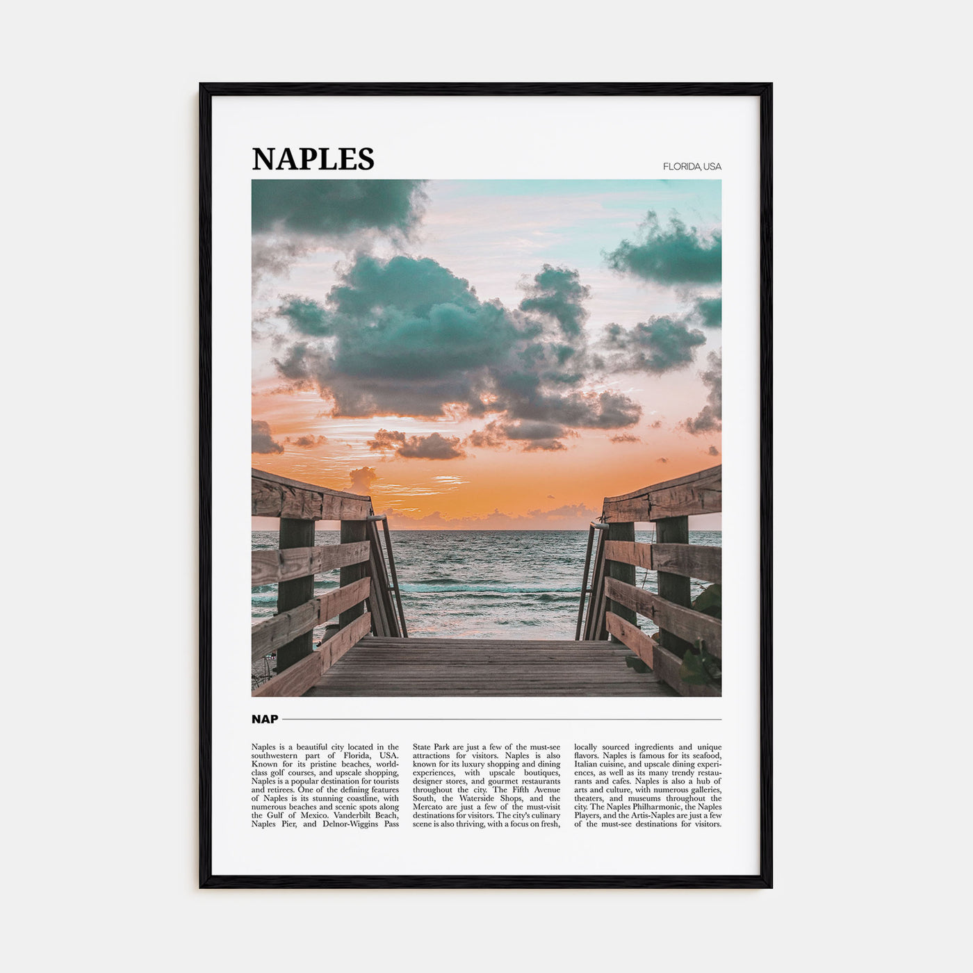 Naples, Florida Travel Color No 1 Poster