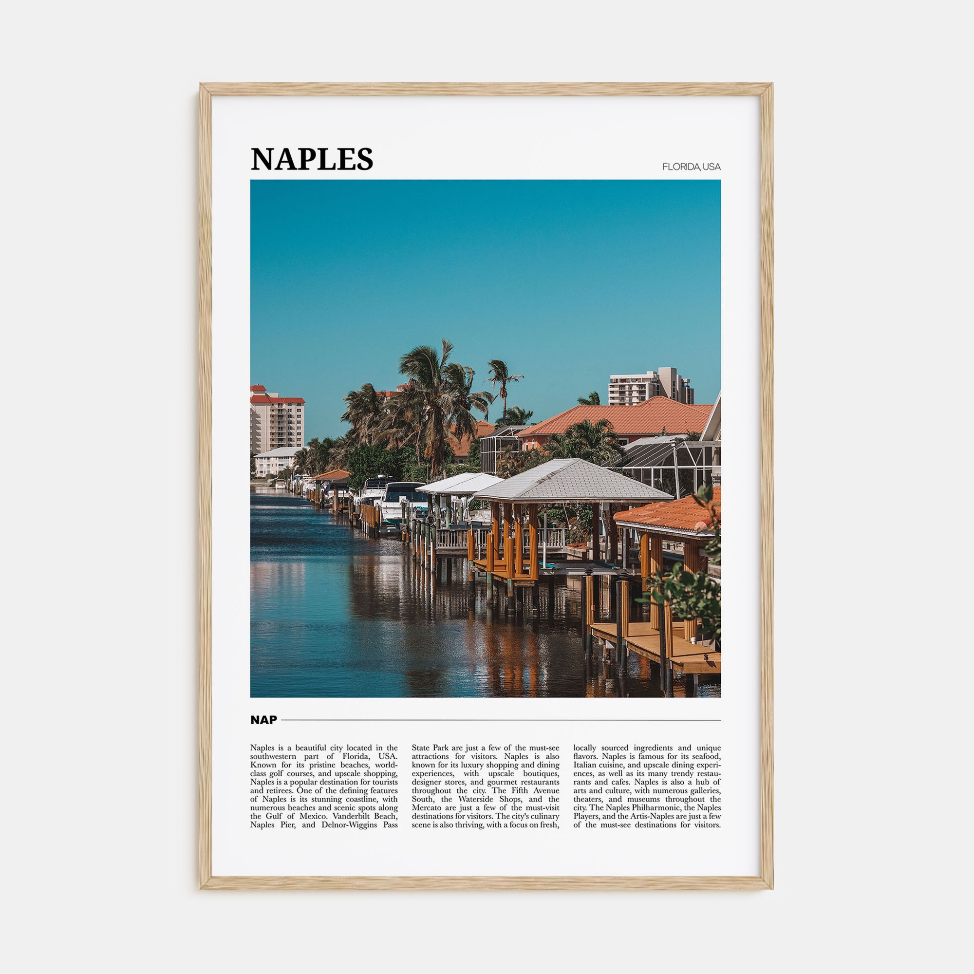 Naples, Florida Travel Color No 2 Poster