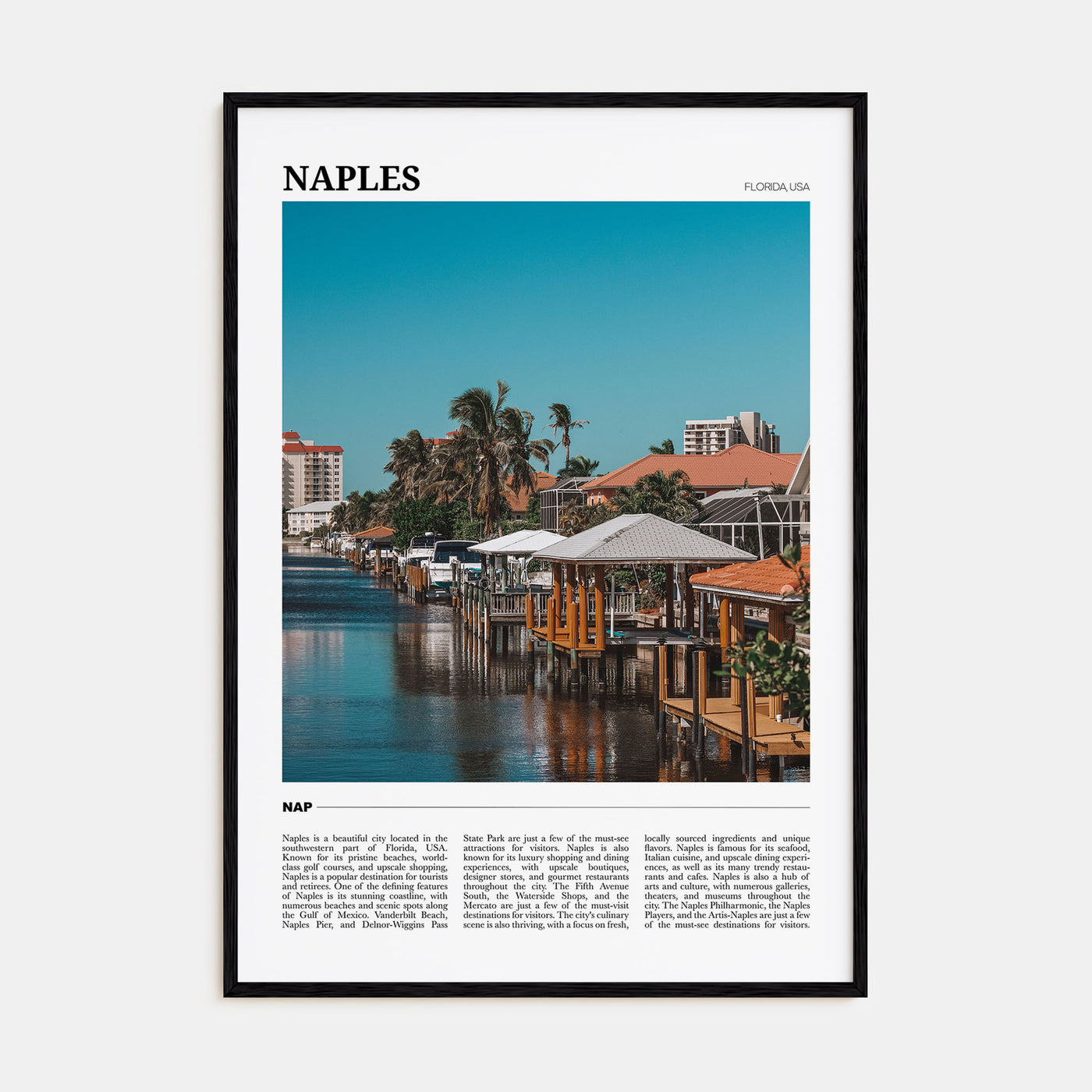 Naples, Florida Travel Color No 2 Poster