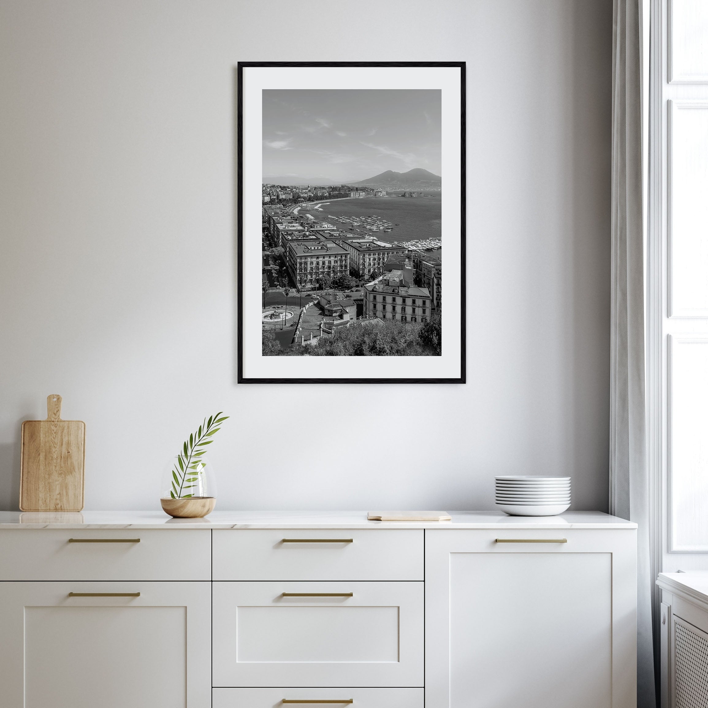 Naples, Italy Photo B&W No 1 Poster