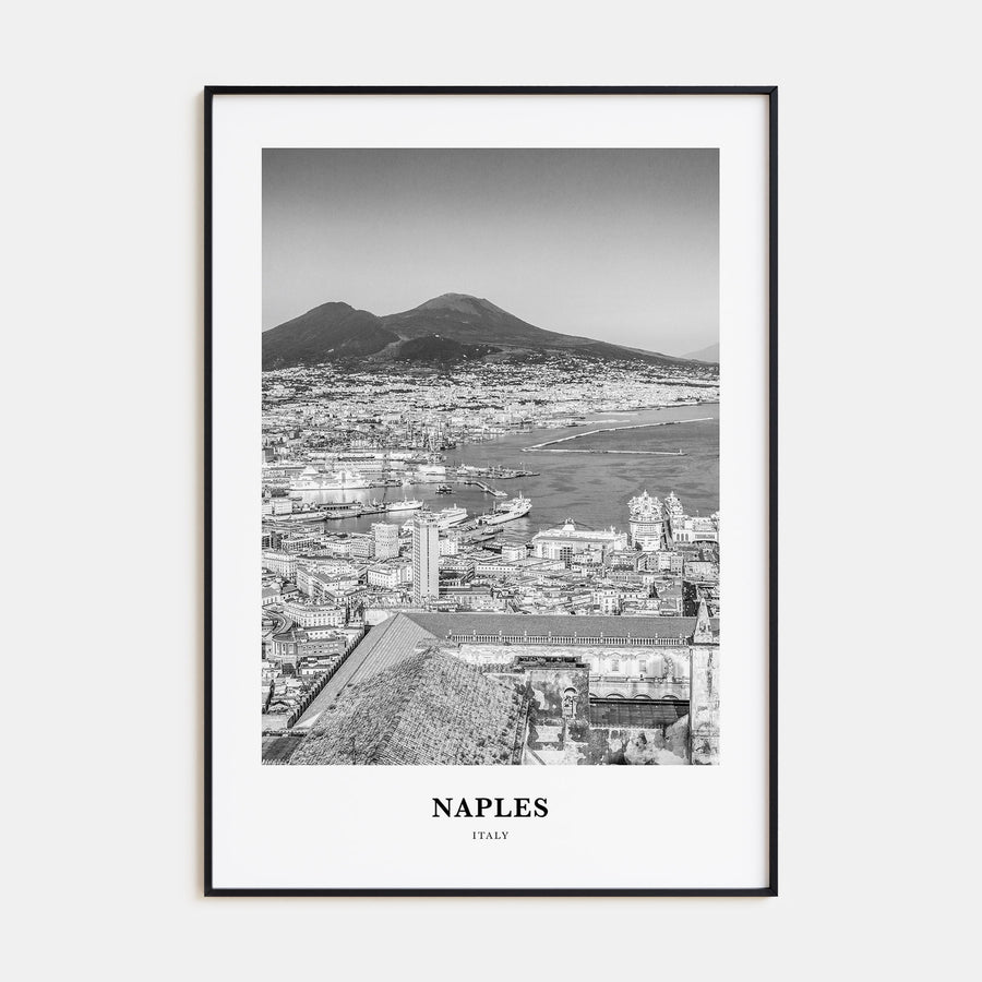 Naples, Italy Portrait B&W No 1 Poster