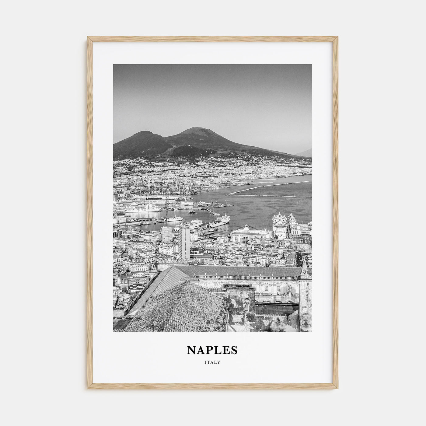 Naples, Italy Portrait B&W No 1 Poster