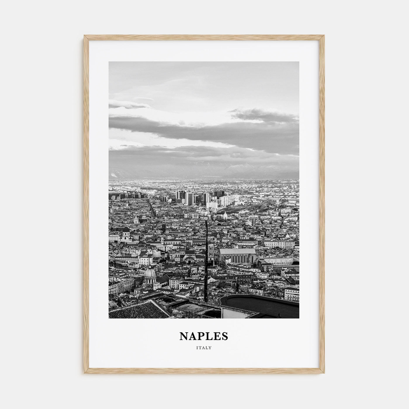 Naples, Italy Portrait B&W No 2 Poster