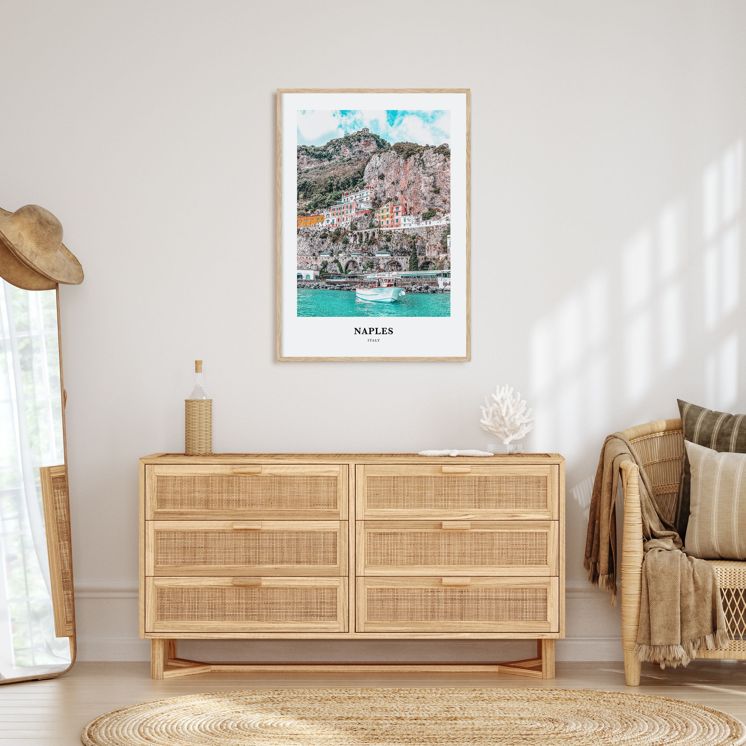 Naples, Italy Portrait Color No 1 Poster