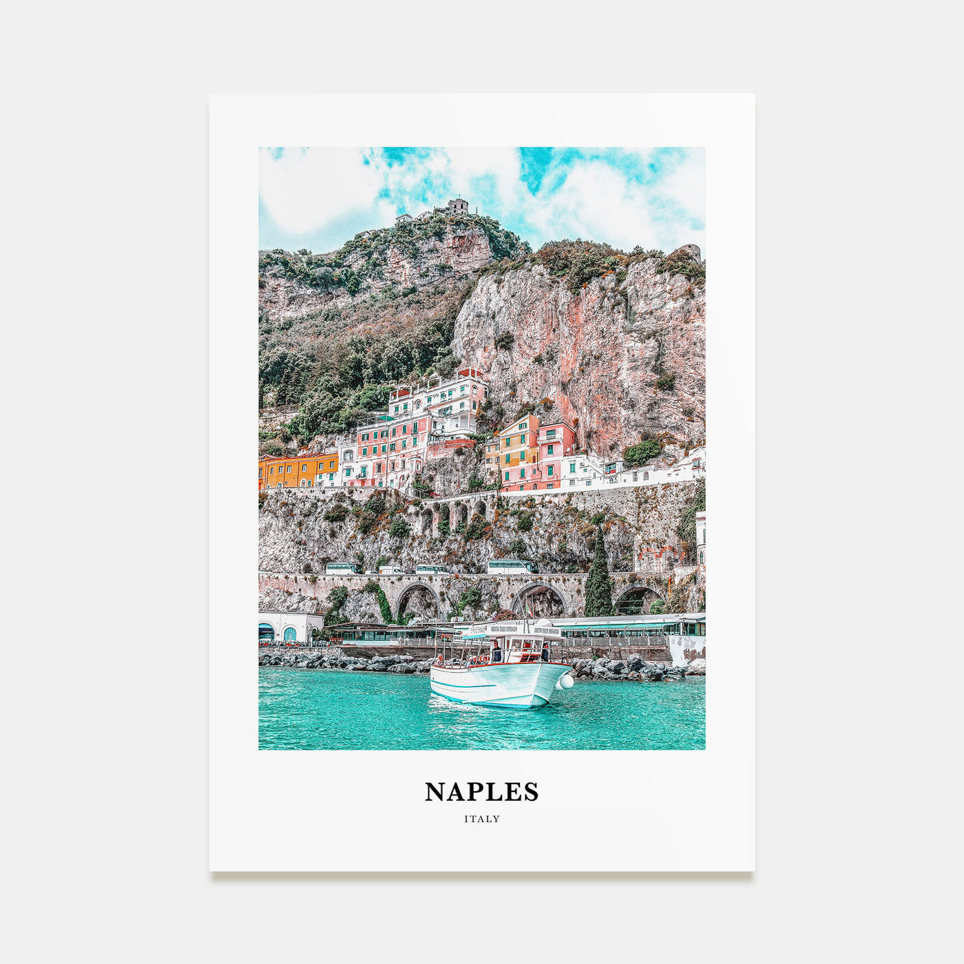 Naples, Italy Portrait Color No 1 Poster