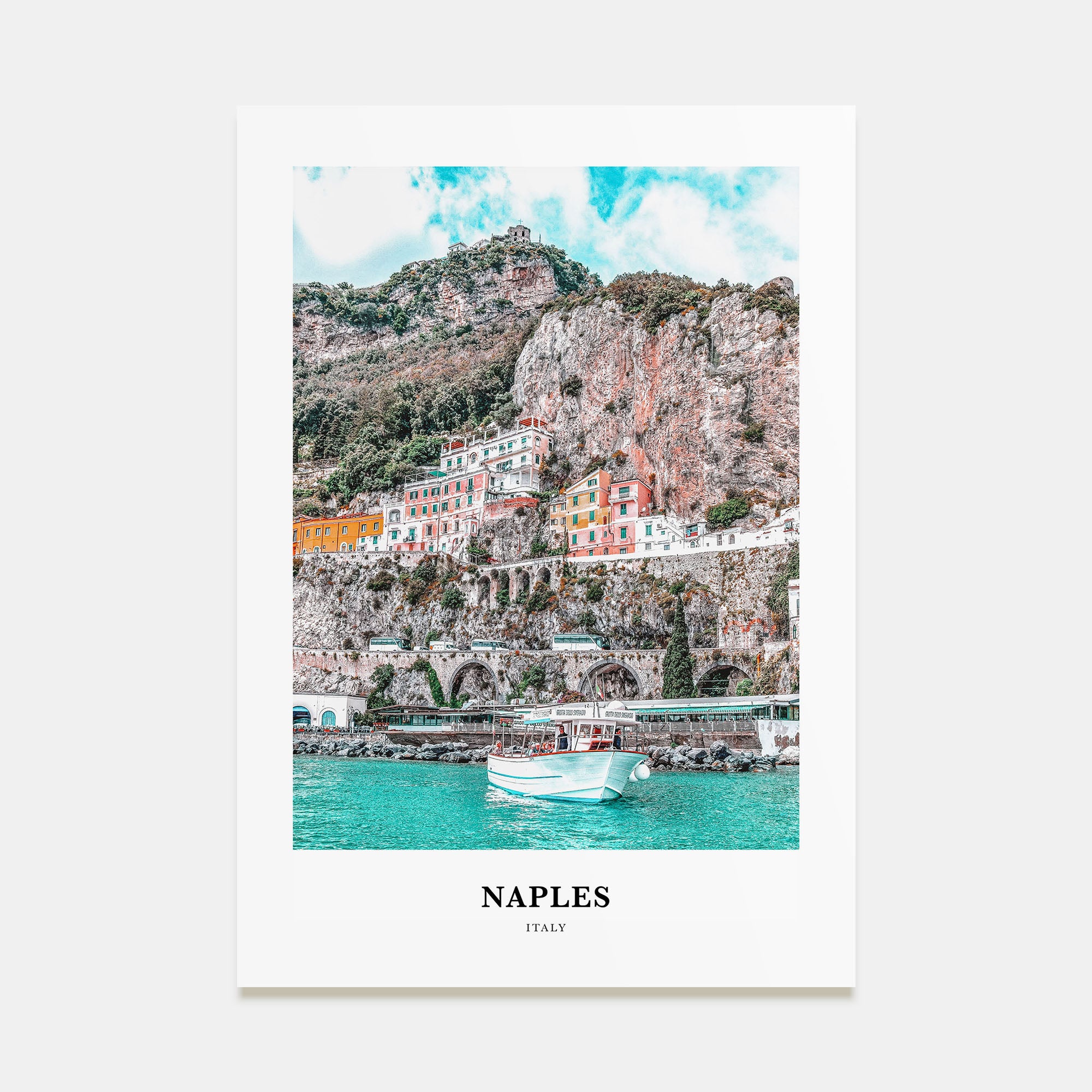 Naples, Italy Portrait Color No 1 Poster