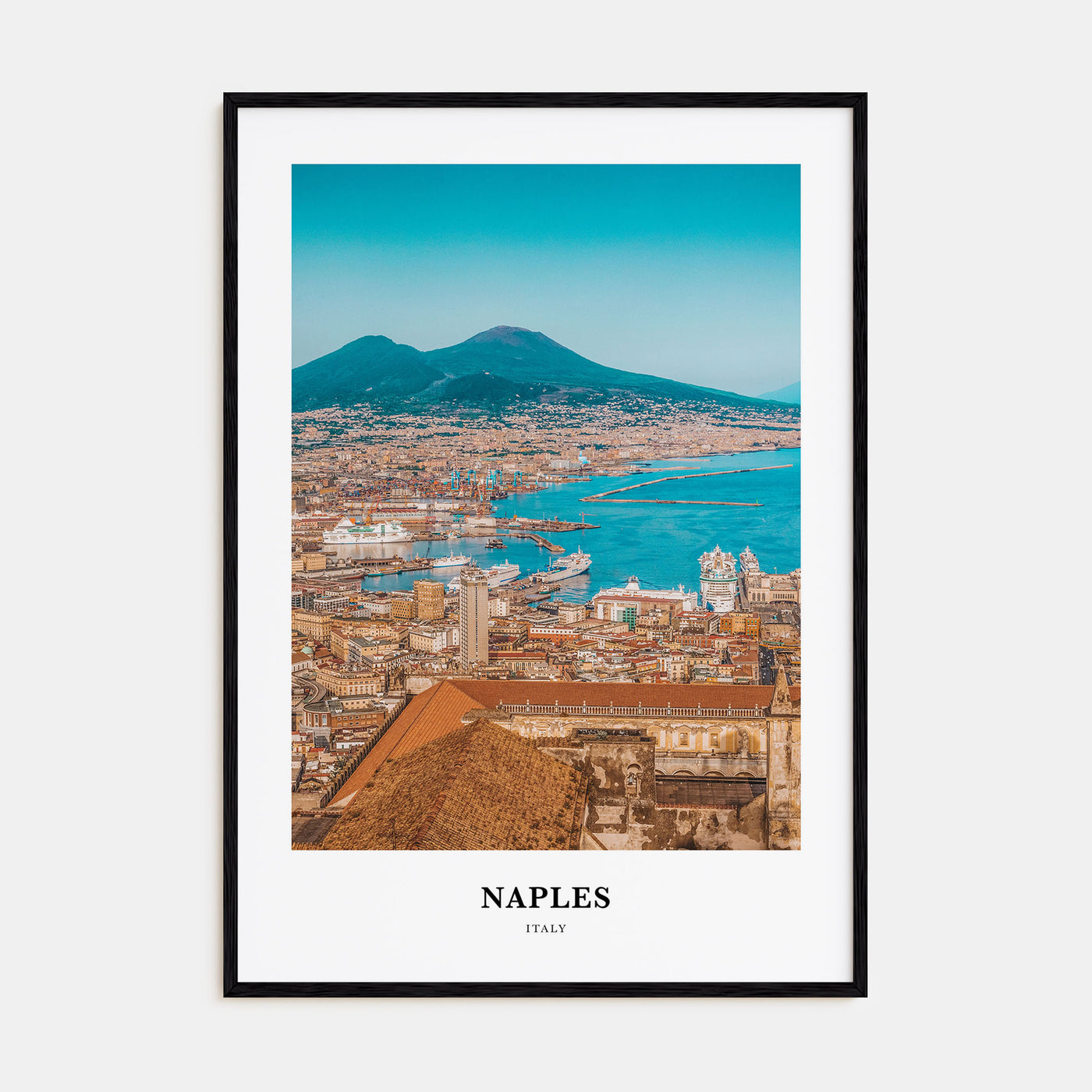 Naples, Italy Portrait Color No 2 Poster