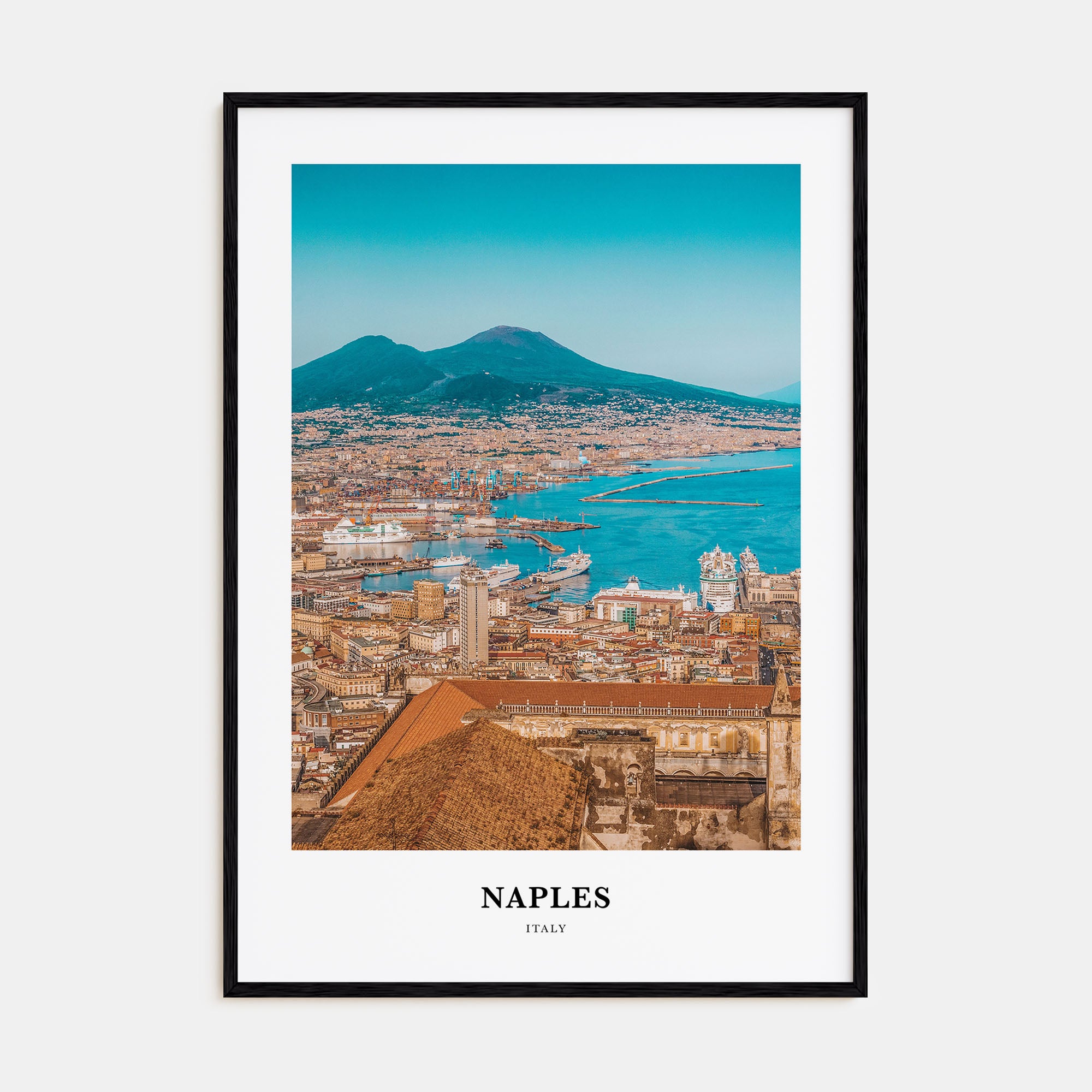 Naples, Italy Portrait Color No 2 Poster