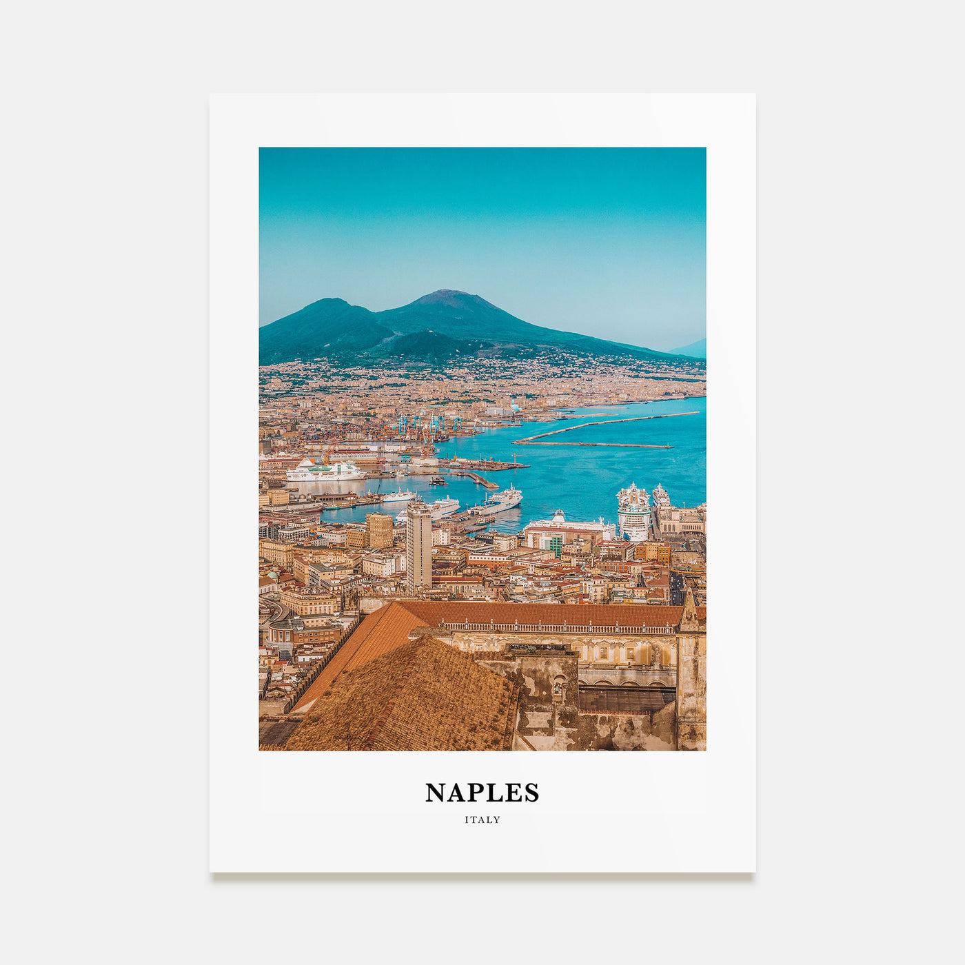 Naples, Italy Portrait Color No 2 Poster