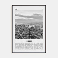 Naples, Italy Travel B&W No 2 Poster