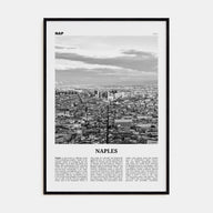 Naples, Italy Travel B&W No 2 Poster