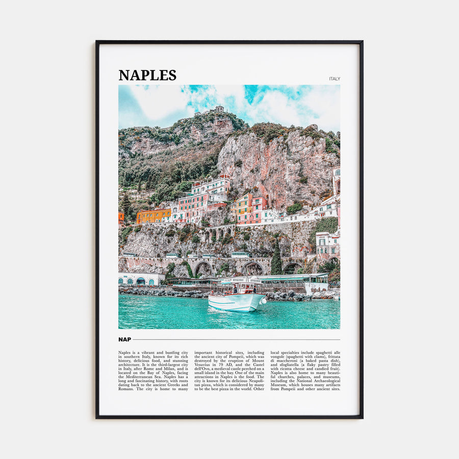 Naples, Italy Travel Color No 1 Poster
