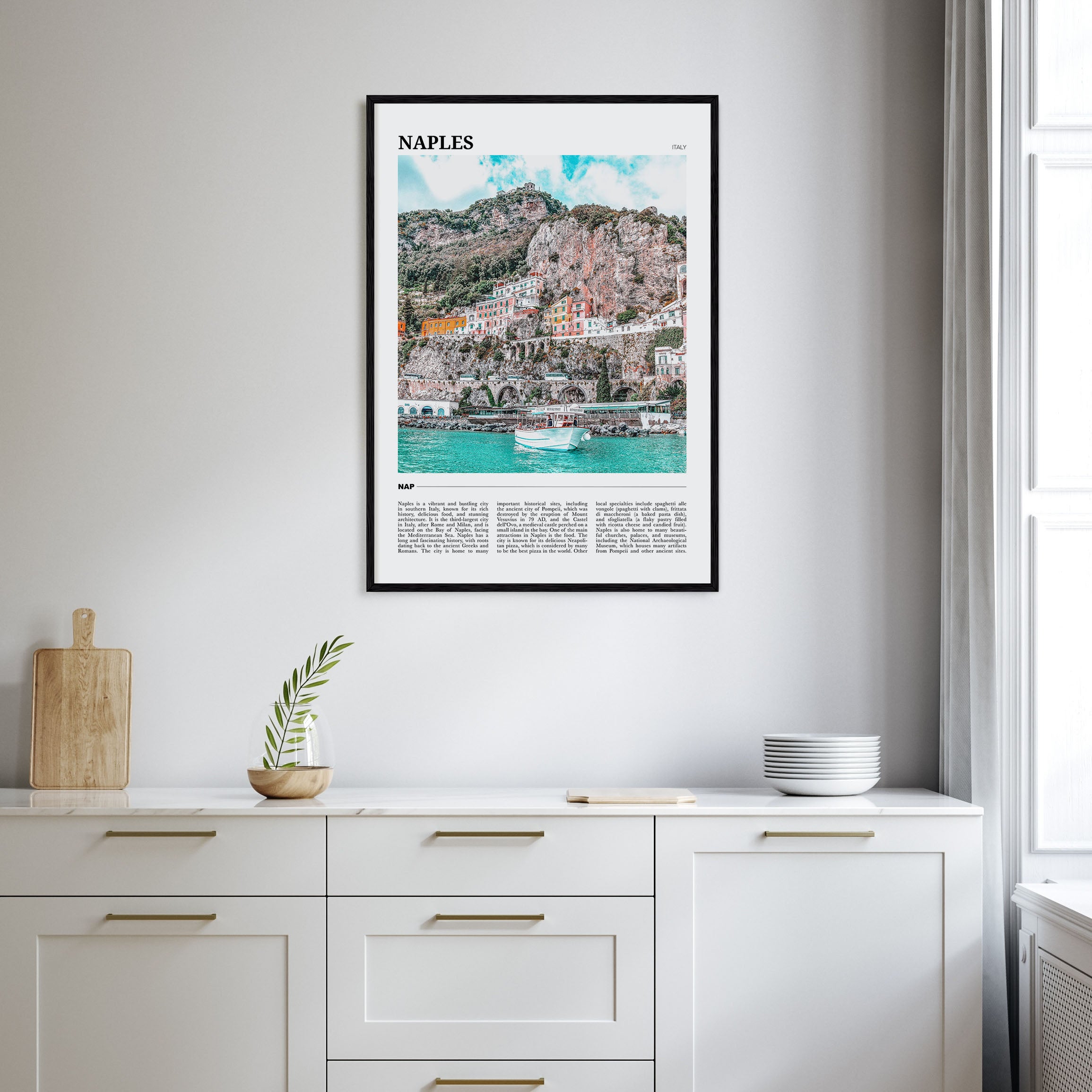 Naples, Italy Travel Color No 1 Poster