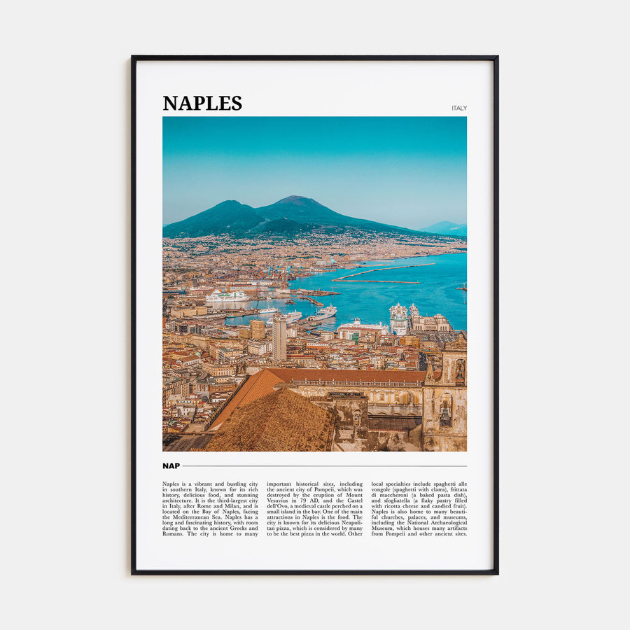 Naples, Italy Travel Color No 2 Poster