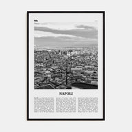 Napoli Travel B&W Poster