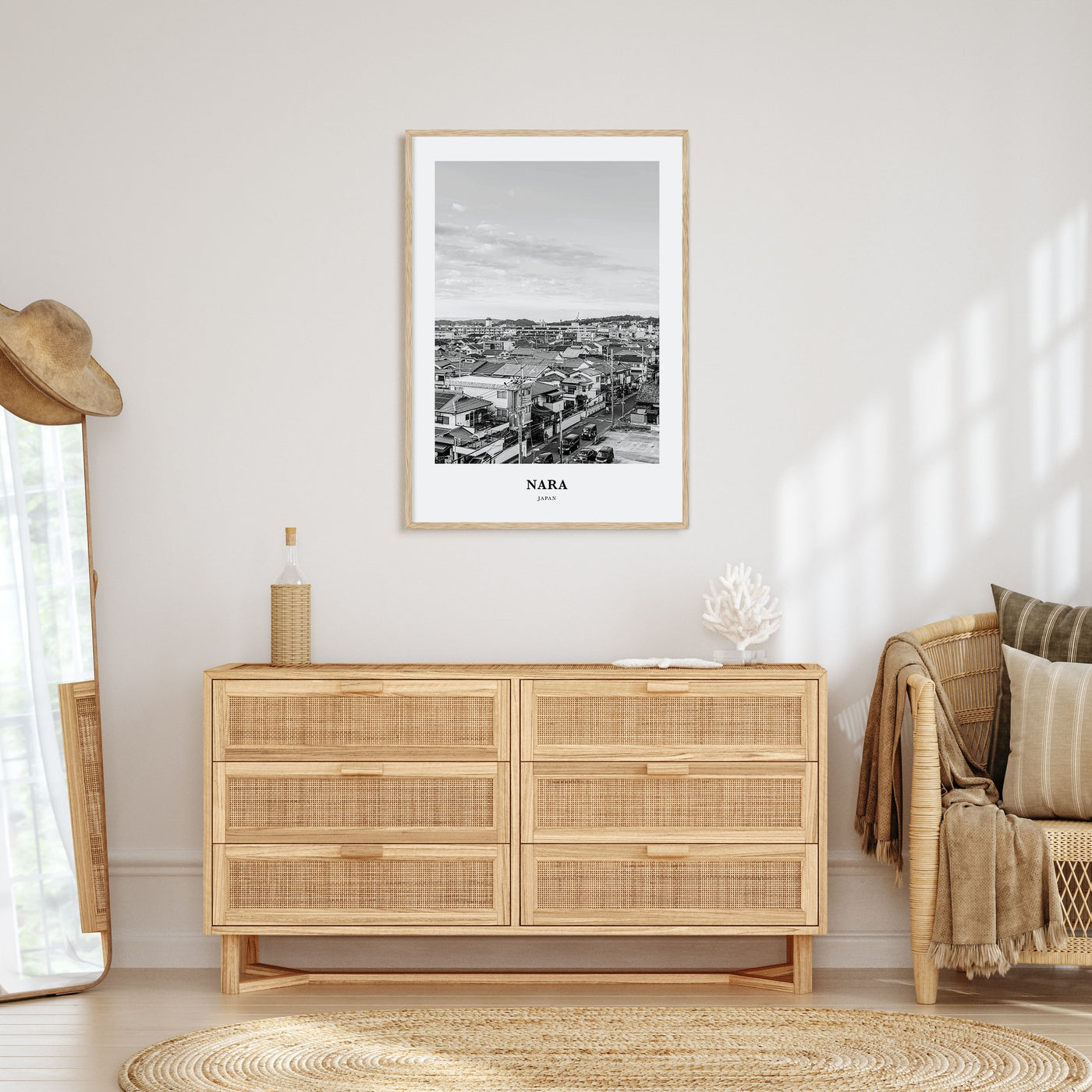 Nara Portrait B&W Poster